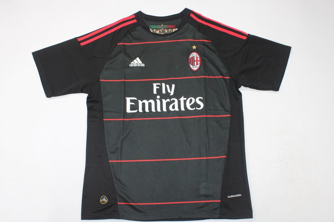 AAA Quality AC Milan 10/11 Third Black Soccer Jersey